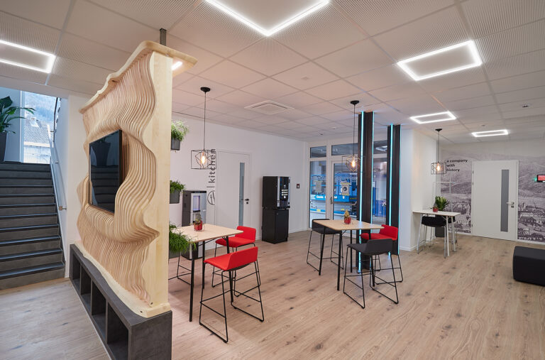 A new working environment with a feel-good atmosphere